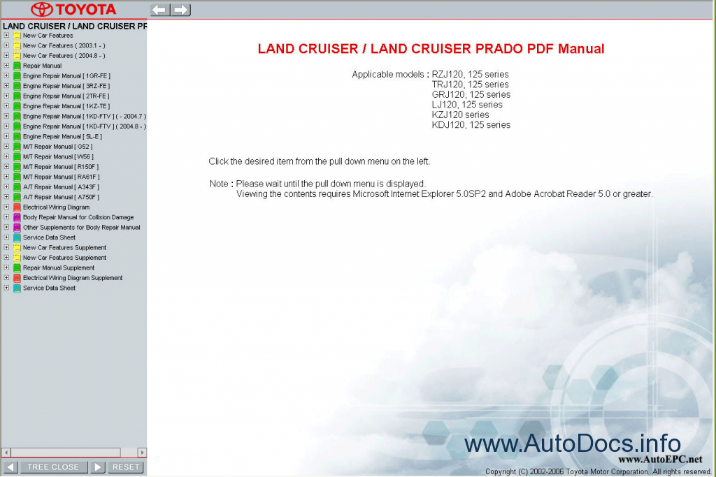 Toyota prado workshop manual free download